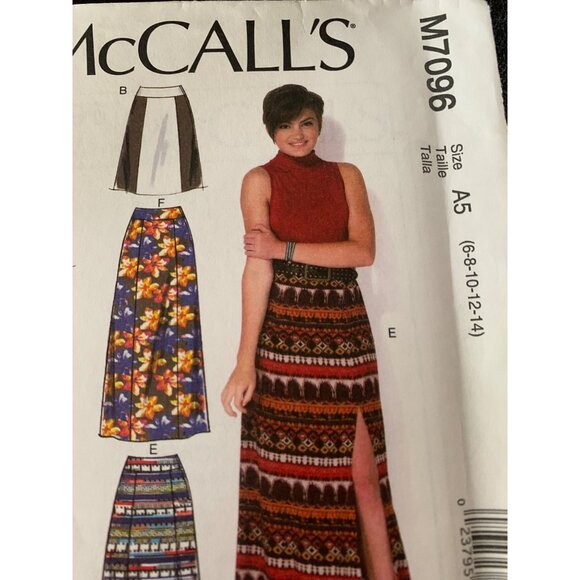 McCall's Misses Skirt Sewing Pattern Sz 6 - 14 M7096 - Uncut - Picture 3 of 9
